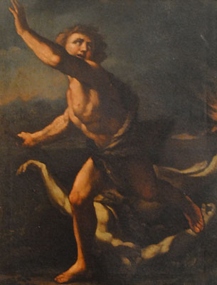 Follower of Caravaggio - Italian, 1571-1610 - Caino uccide Abele, c. 1644