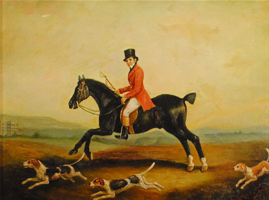 Harold Spencer-Jones - English, 19th Century - Riding to the Hounds, c. 1860
