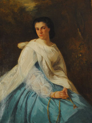 Honoré Boze - French, 1830-1908 - Portrait de la Contesse De Nemours