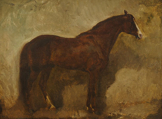 James Alexander Walker - English, 1841-1898 - Portrait of a Stallion, c. 1871